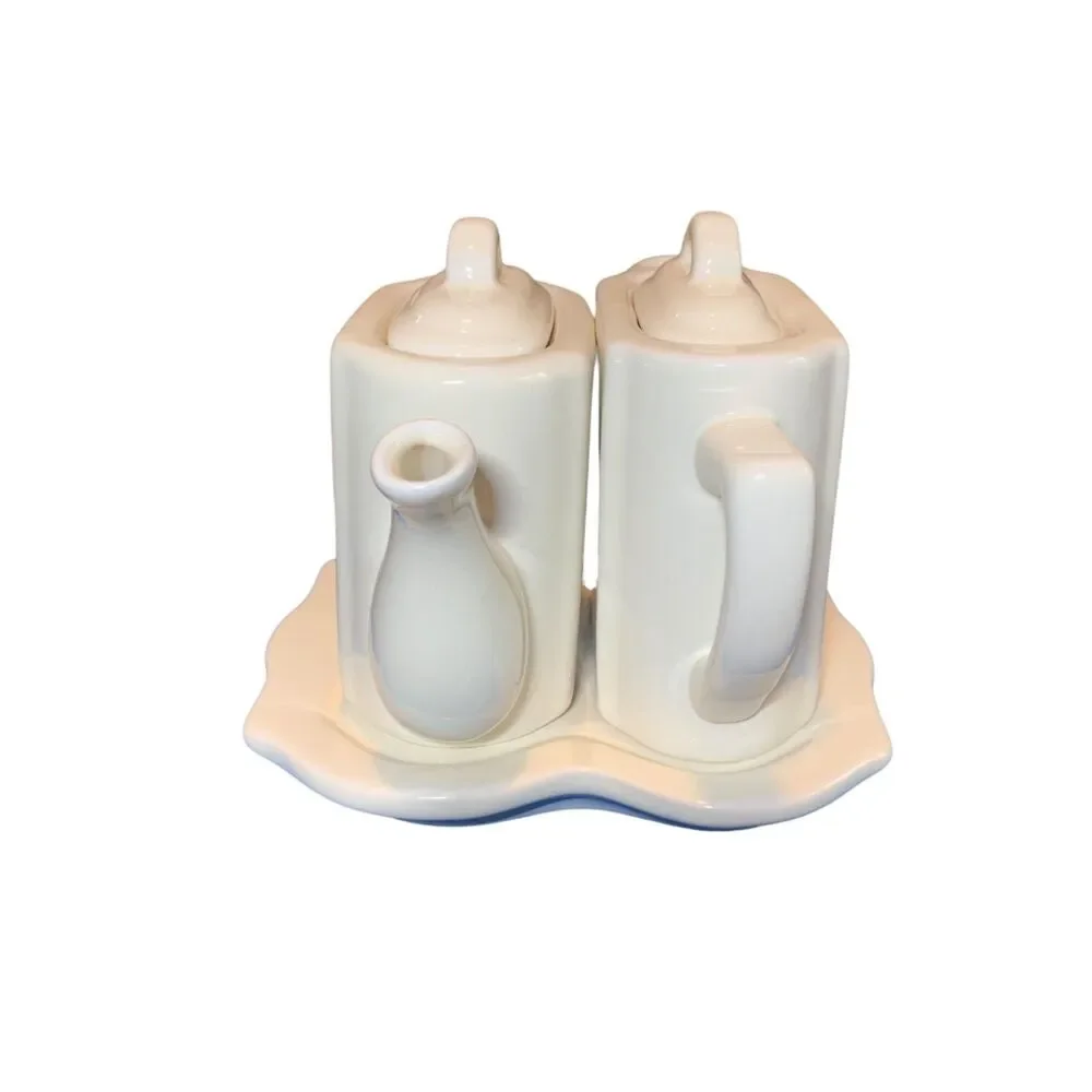 Restoration Hardware Cream Tea for Two Pour Deux Set Stoneware